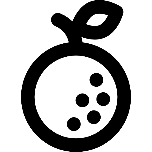 オレンジ Basic Rounded Lineal icon