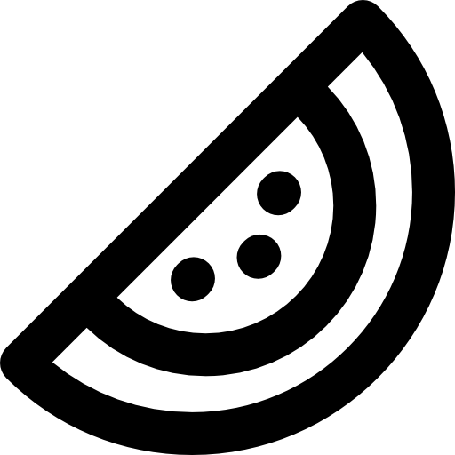 arbuz Basic Rounded Lineal ikona