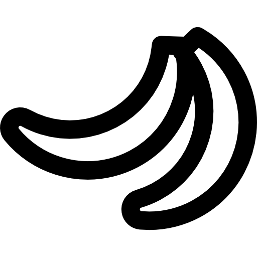 banane Basic Rounded Lineal Icône