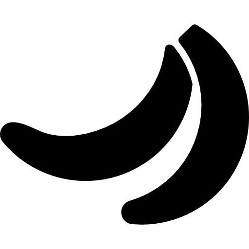 banana Basic Rounded Filled Ícone