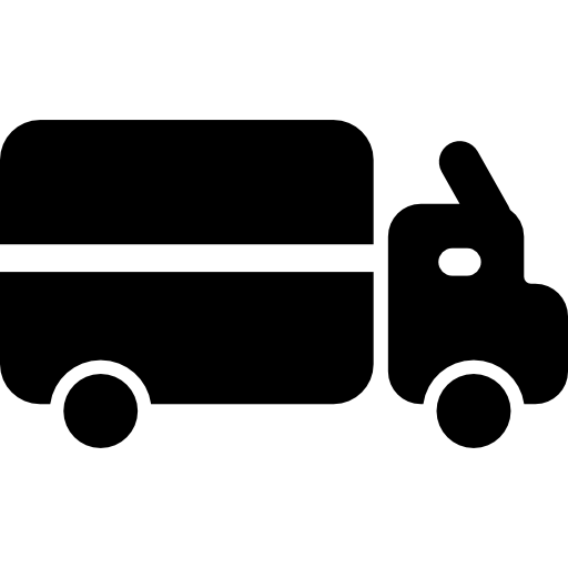 bestelwagen Basic Rounded Filled icoon