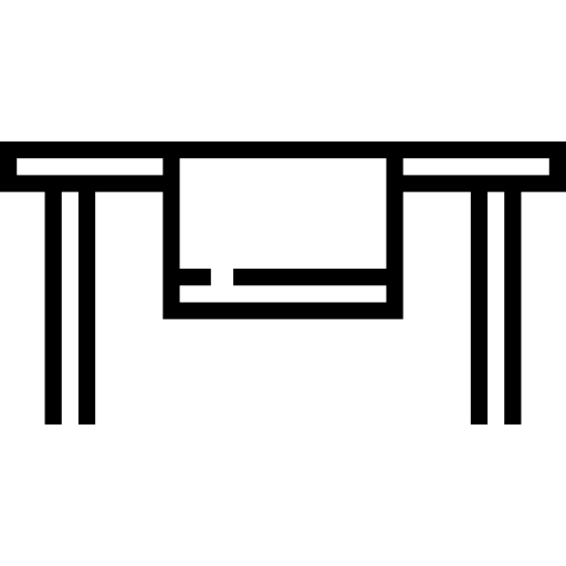 Table Detailed Straight Lineal icon