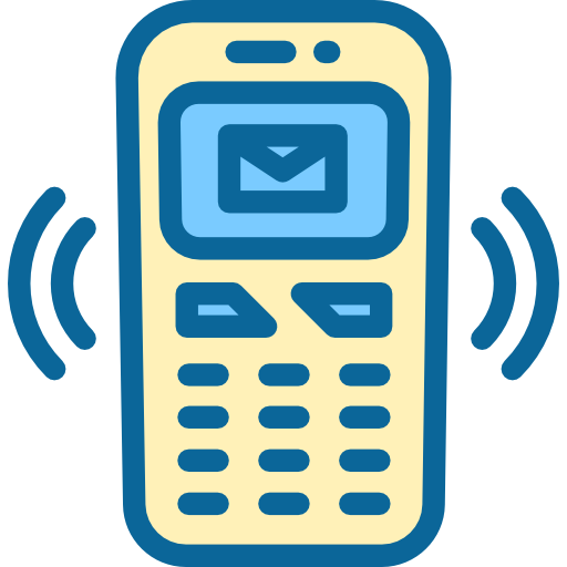 telefon komórkowy Detailed Rounded Lineal color ikona