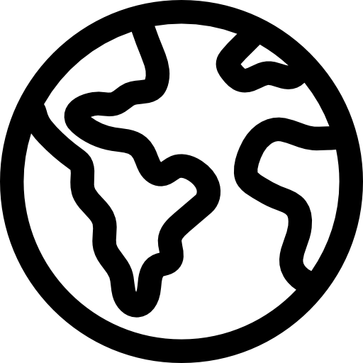 Earth globe Basic Straight Lineal icon