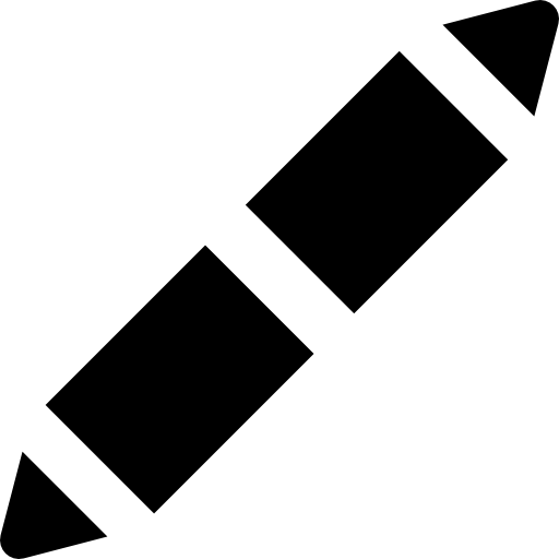 Pencil Basic Rounded Filled icon
