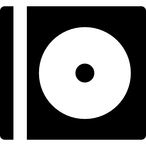 płyta cd Basic Rounded Filled ikona
