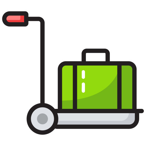 chariot à bagages Generic Outline Color Icône