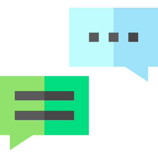 Dialogue Basic Straight Flat icon