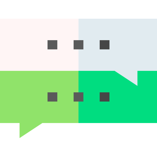 dialog Basic Straight Flat icon