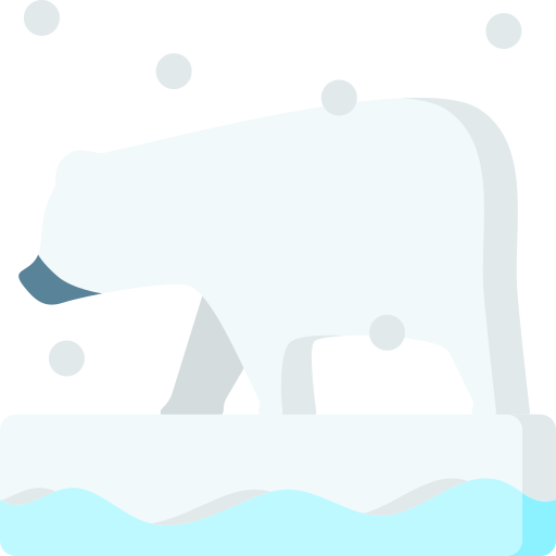 ijsbeer Special Flat icoon