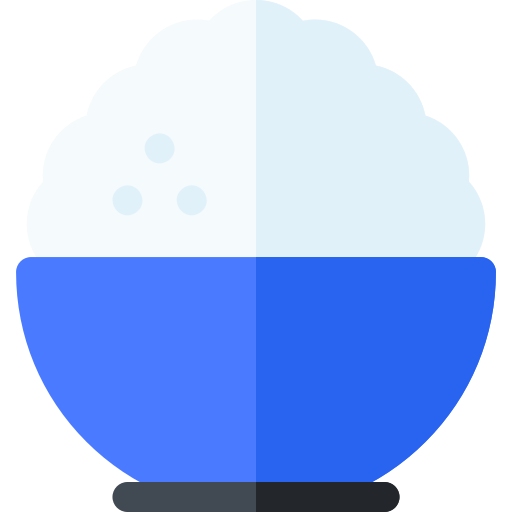 ryż Basic Rounded Flat ikona