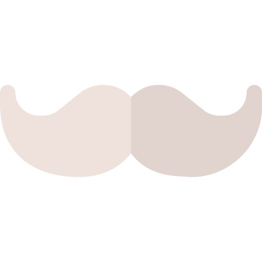 bigote Basic Rounded Flat icono