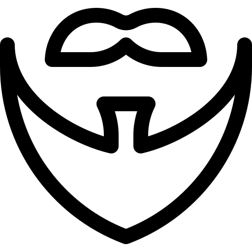 barbe Basic Rounded Lineal Icône