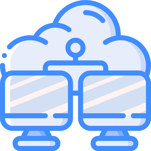 Connection Basic Miscellany Blue icon