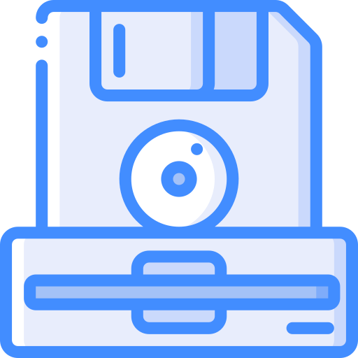 Floppy disk Basic Miscellany Blue icon