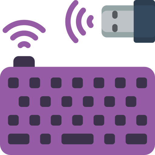 Wireless keyboard Basic Miscellany Flat icon