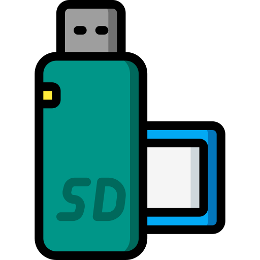 Sd card Basic Miscellany Lineal Color icon