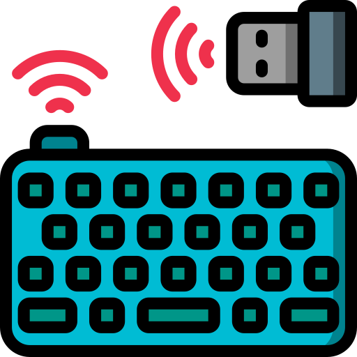 teclado inalambrico Basic Miscellany Lineal Color icono