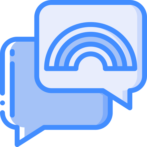 Chat Basic Miscellany Blue icon