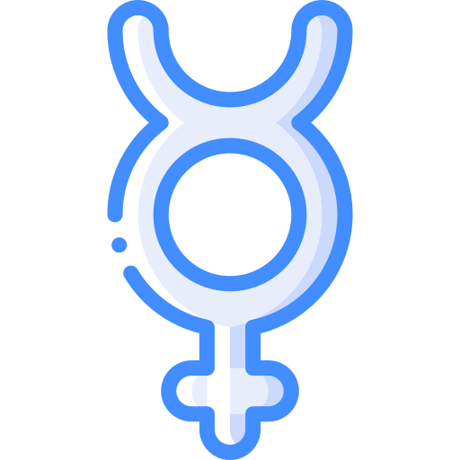 Non binary Basic Miscellany Blue icon
