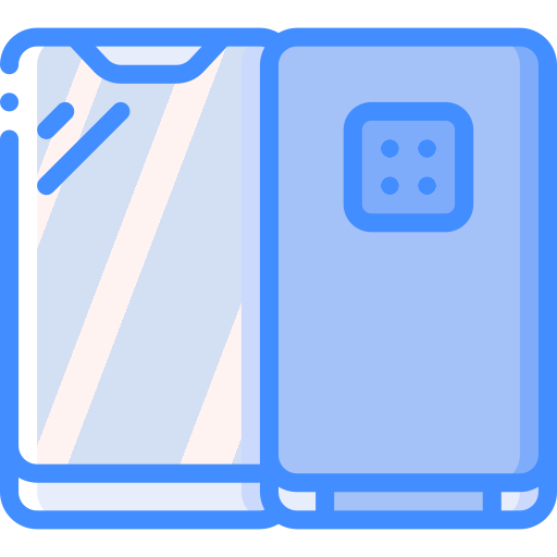 Mobile phone Basic Miscellany Blue icon