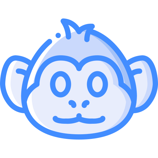 원숭이 Basic Miscellany Blue icon