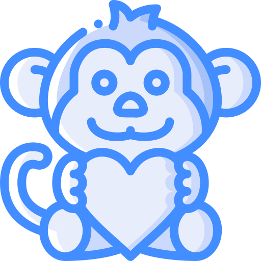 Monkey Basic Miscellany Blue icon