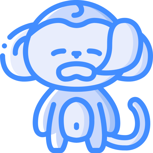 원숭이 Basic Miscellany Blue icon