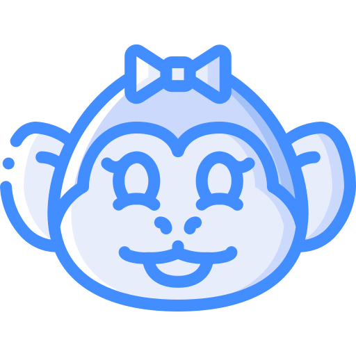 scimmia Basic Miscellany Blue icona