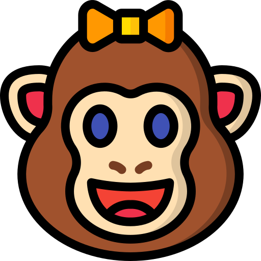 małpa Basic Miscellany Lineal Color ikona