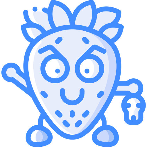 aardbei Basic Miscellany Blue icoon
