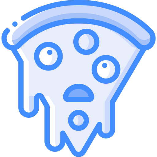 porción de pizza Basic Miscellany Blue icono