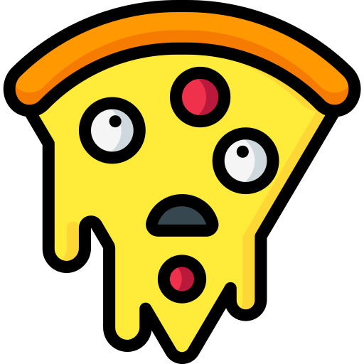 porción de pizza Basic Miscellany Lineal Color icono