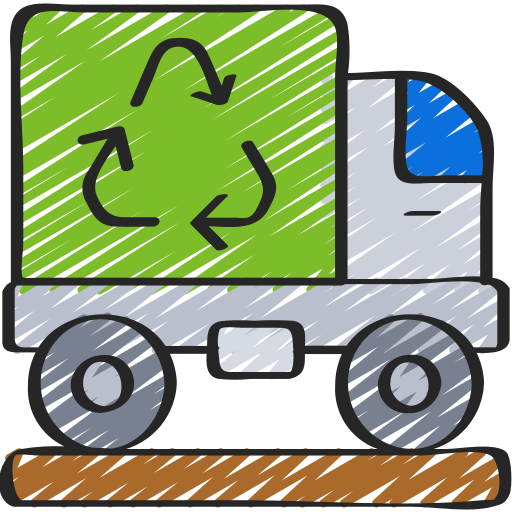 Recycling truck Juicy Fish Sketchy icon