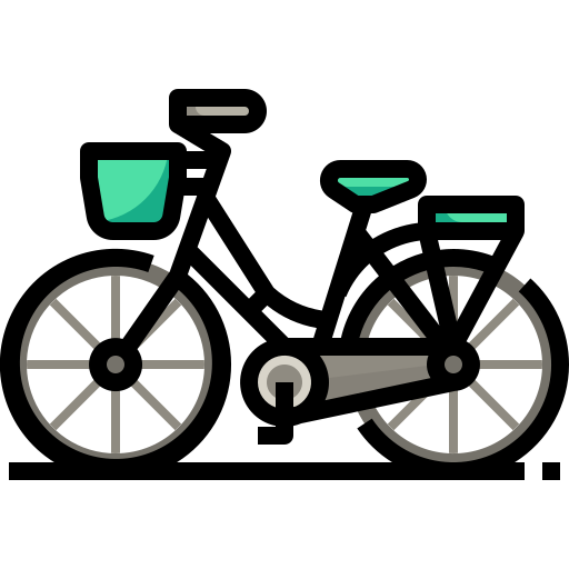 vélo Justicon Lineal Color Icône