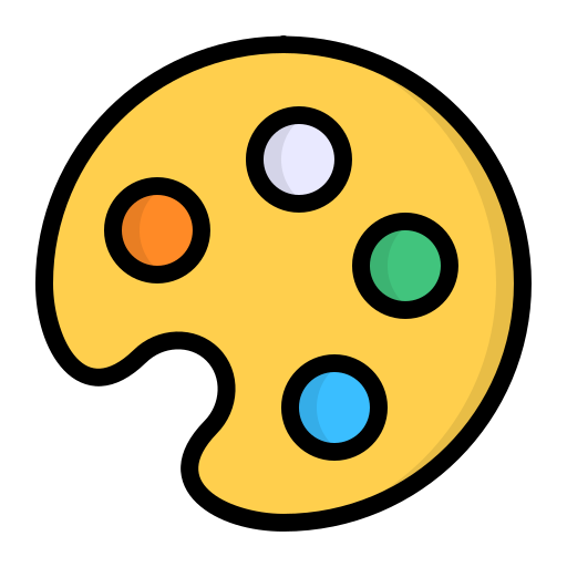 カラーパレット Generic Outline Color icon