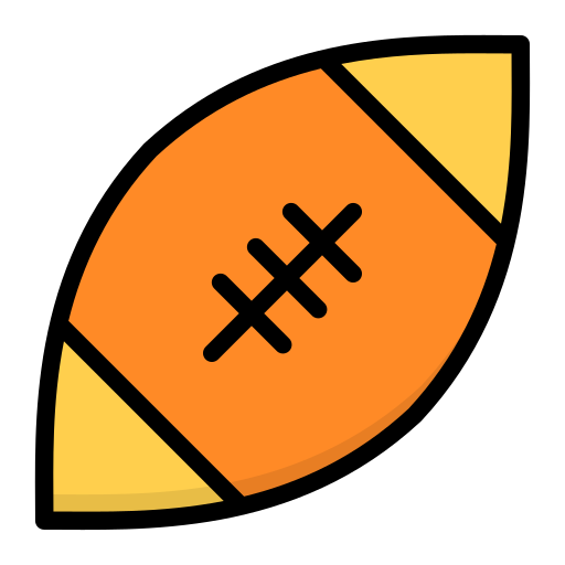 アメリカンフットボール Generic Outline Color icon