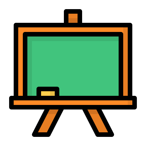 whiteboard Generic Outline Color icon