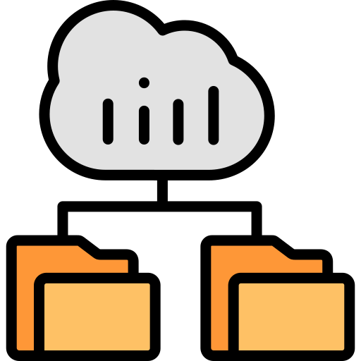 Cloud storage Generic Outline Color icon