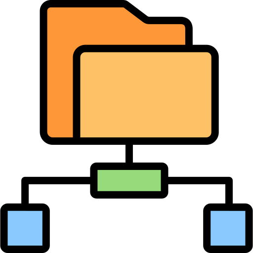 データストレージ Generic Outline Color icon
