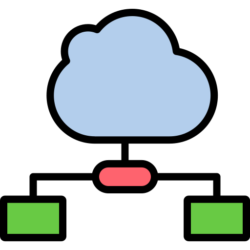 Cloud storage Generic Outline Color icon