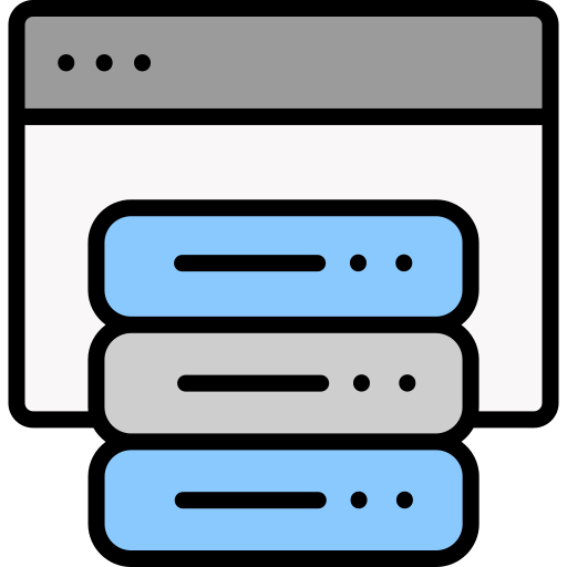 Server Generic Outline Color icon