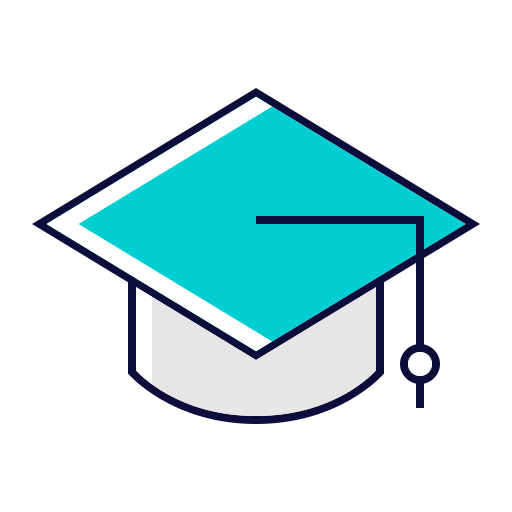 Graduation cap Generic Color Omission icon