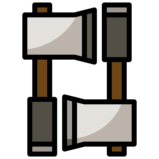 hacha Generic Outline Color icono