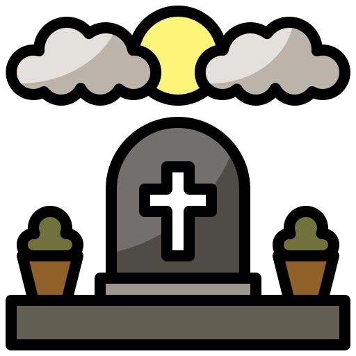tumba Generic Outline Color icono