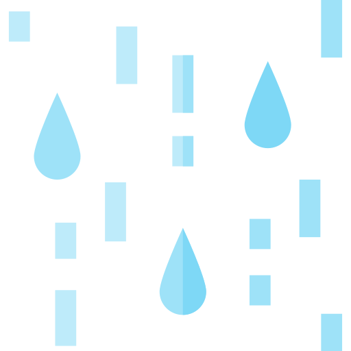 lluvia Basic Straight Flat icono