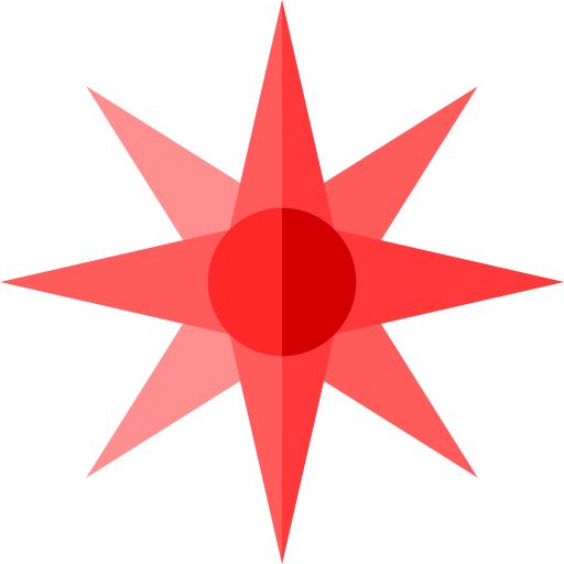 Star Basic Straight Flat icon