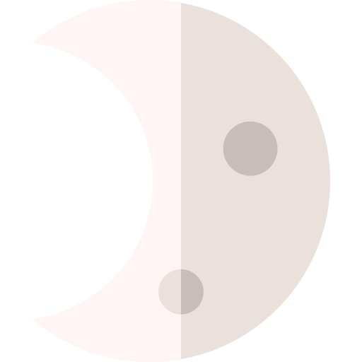 księżyc Basic Straight Flat ikona