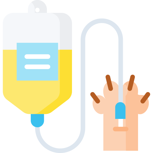 Intravenous saline drip Special Flat icon