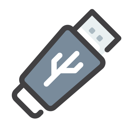 usb Generic Outline Color icona